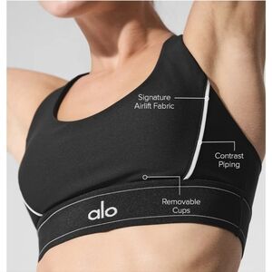 Worn A Couple Times Alo Black Sports Bra Sz M